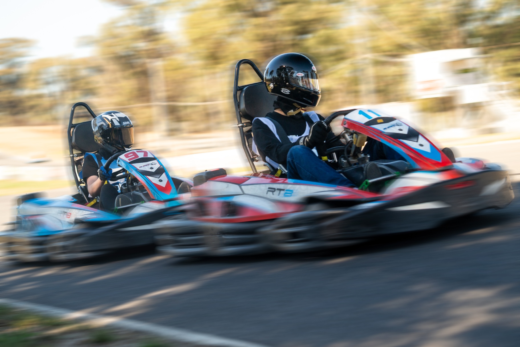 Karts on the grid